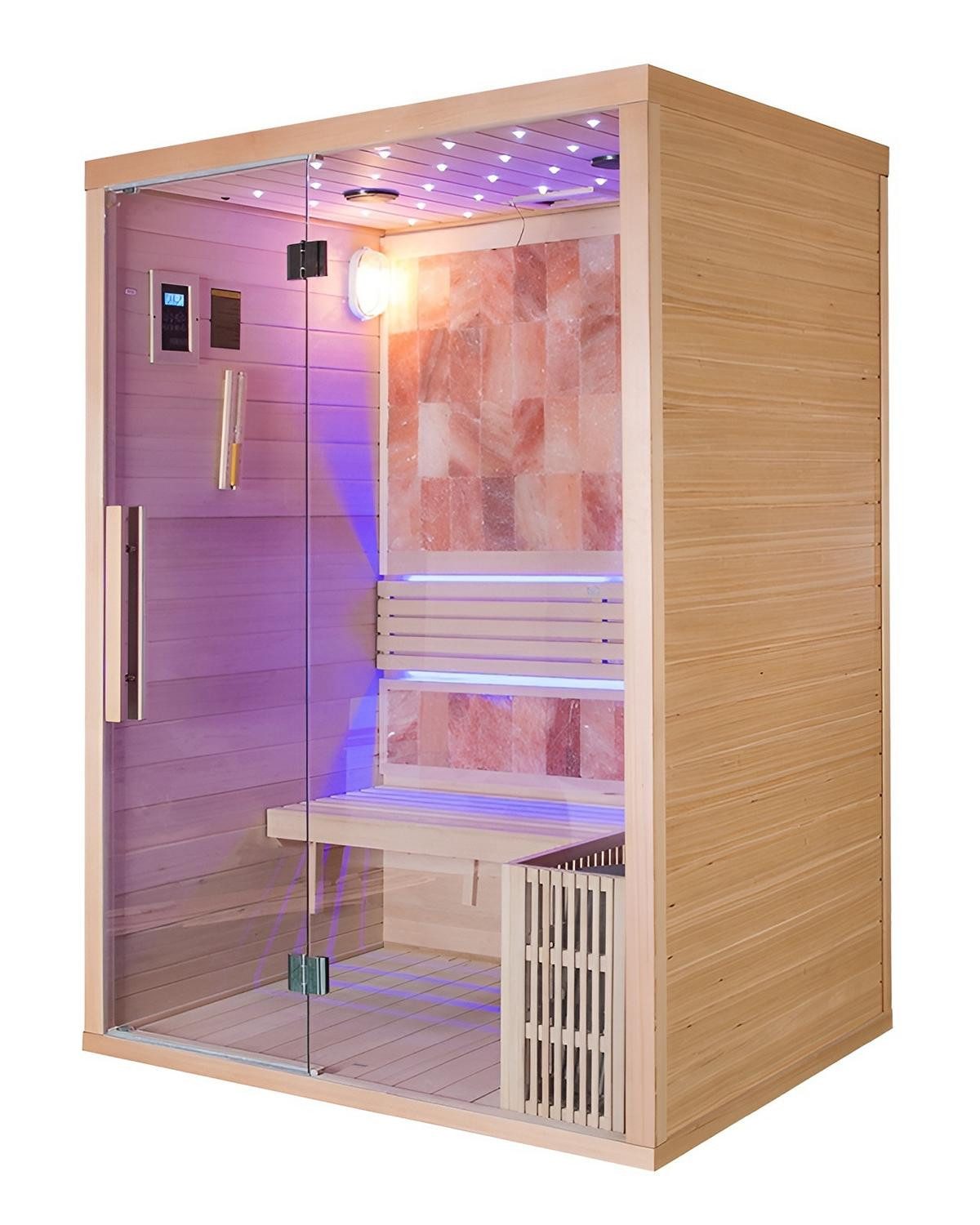 JVmoebel Sauna JVMoebel Holzsauna für 1 Person mit Sawo Stove und Bio-Funktion, (1-St) Made in Europa