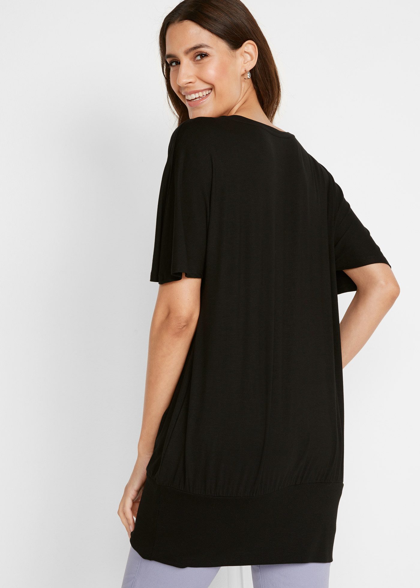 bonprix T-Shirt Shirt mit U-Boot Ausschnitt, Halbarm günstig online kaufen