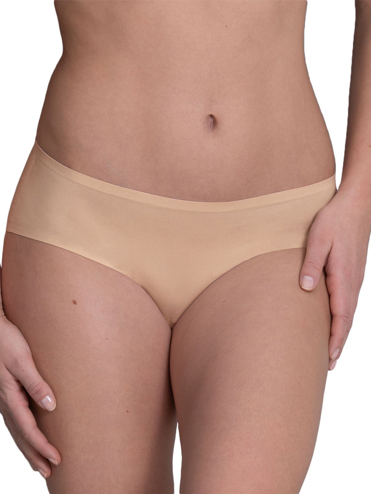 Rosa Faia Panty 2er Pack Hipster Essential (Packung, 2-St) extra flache Nähte desert