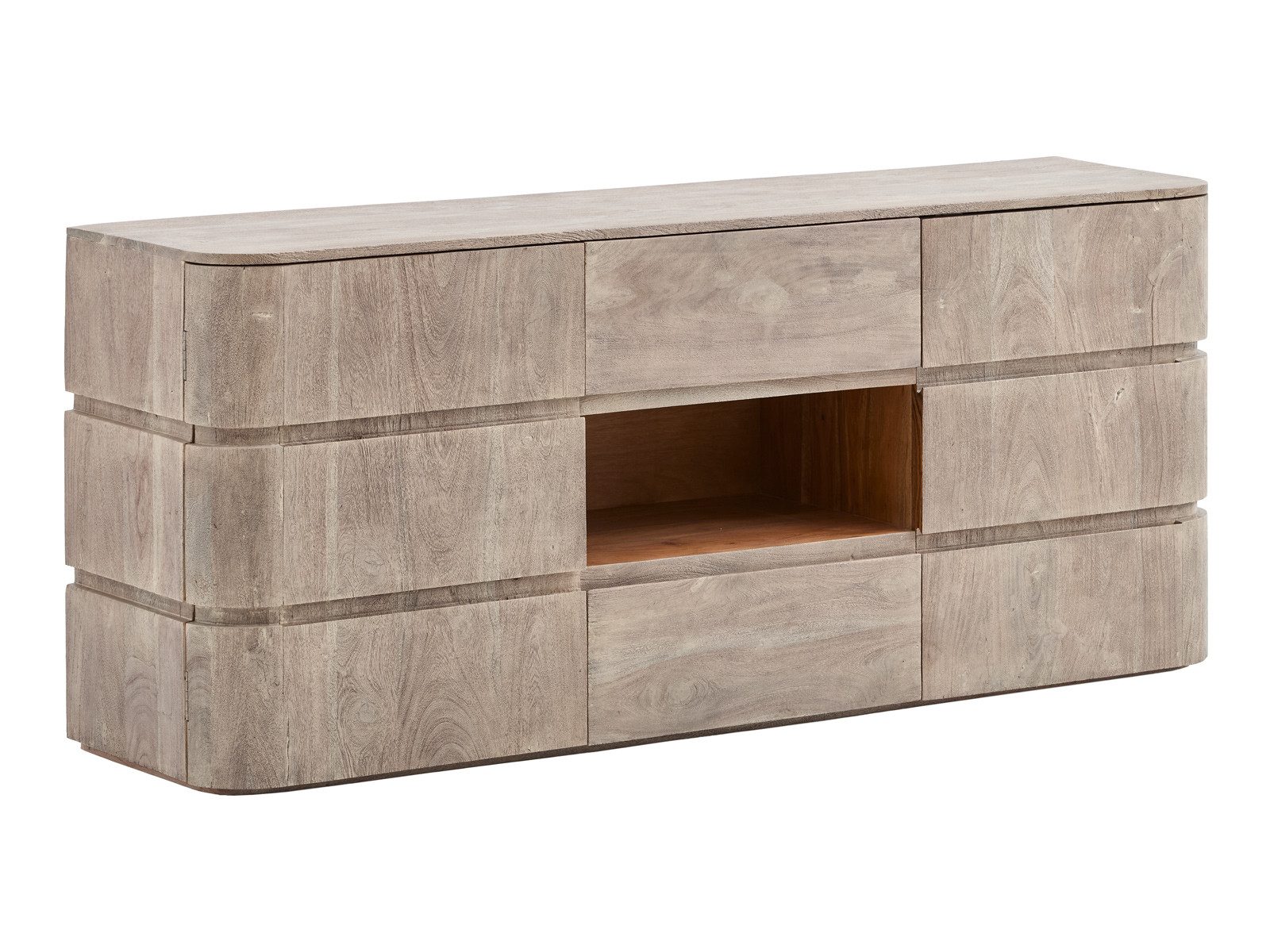 massivum Sideboard TV-Sideboard Kala Akazie grau (13 St)