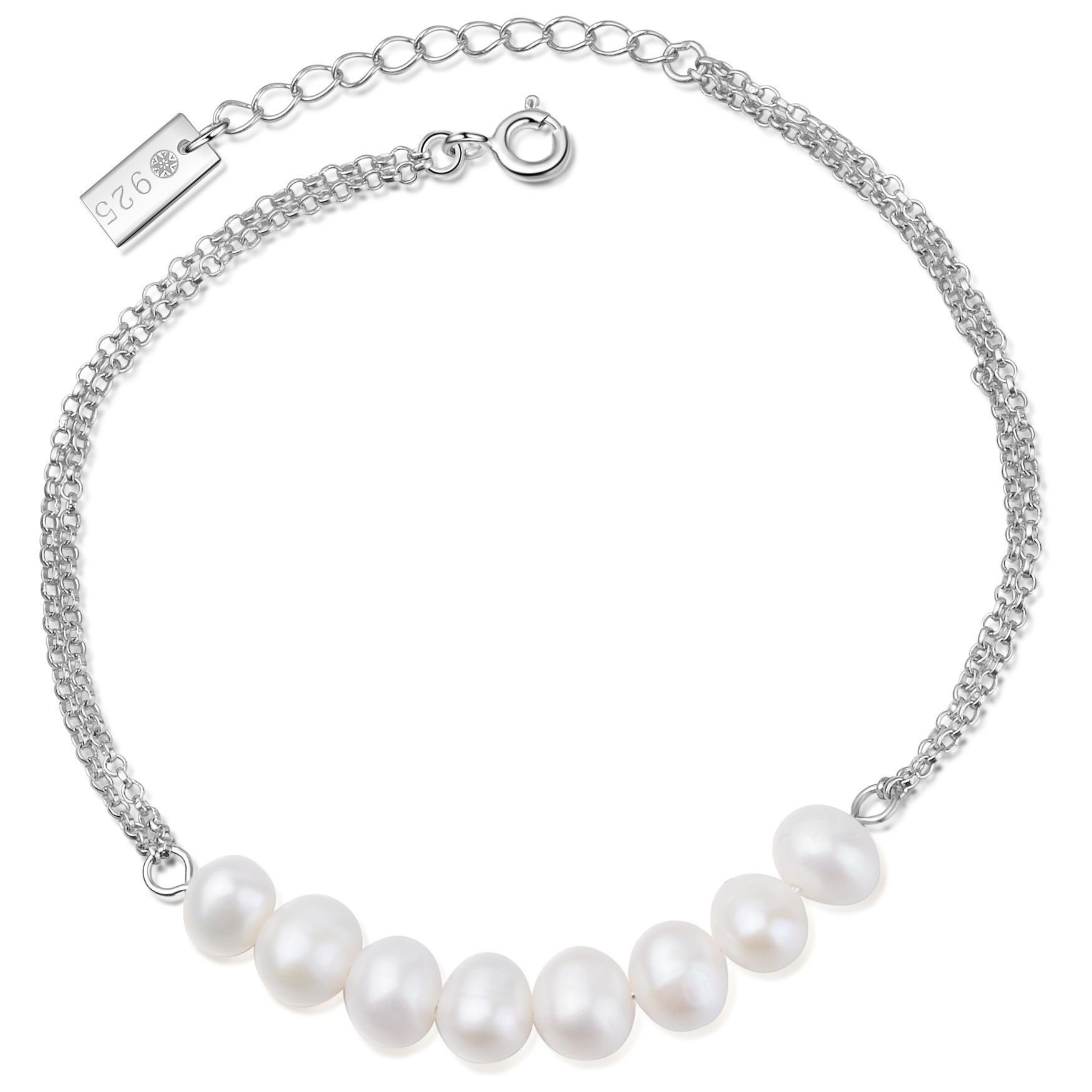 Armband MAKANI Armband Silber/weiße Perle