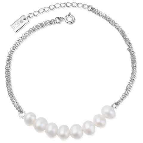 AILORIA Armband MAKANI armband silber/weiße perle, Armband Silber/weiße Perle