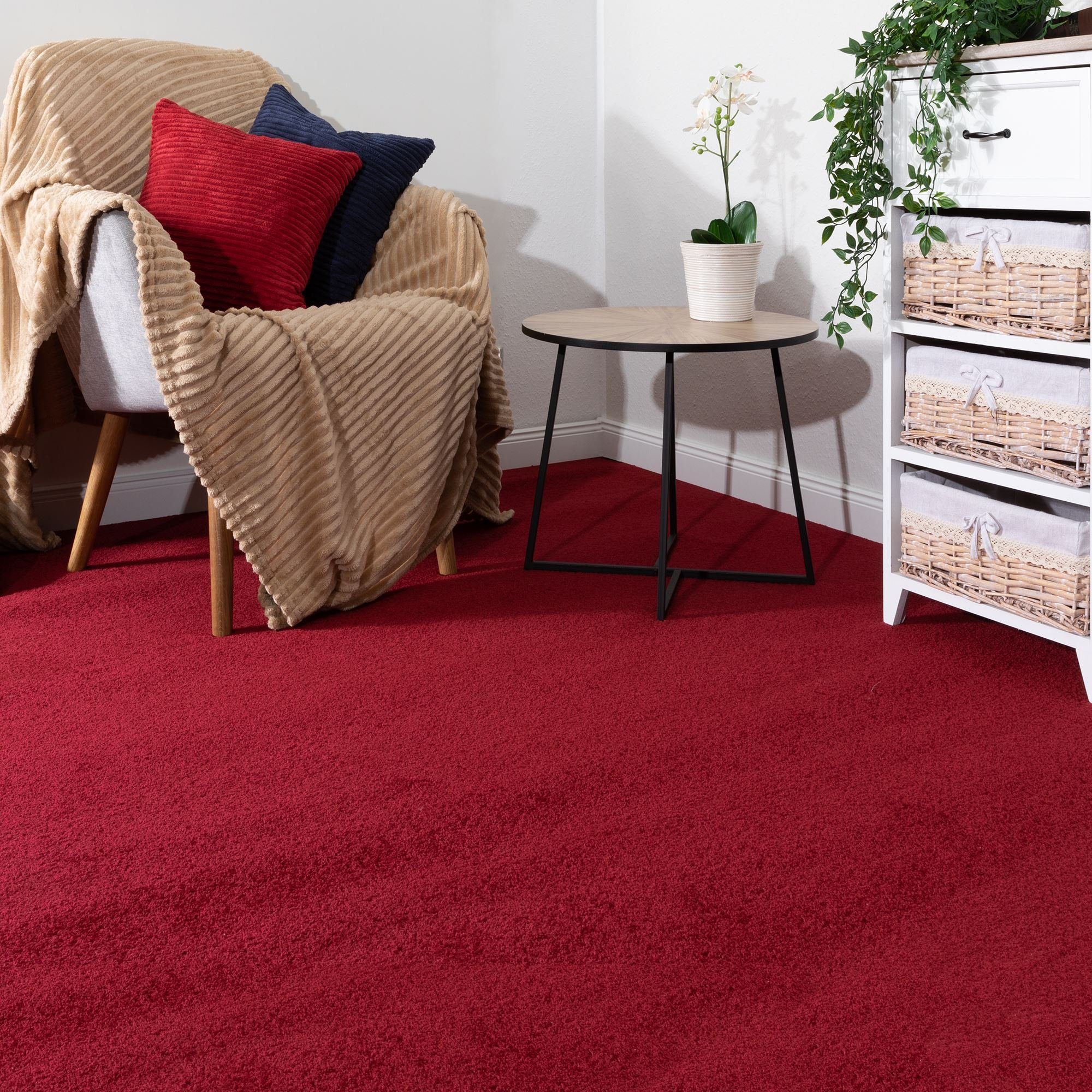 Steffensmeier Teppichboden Ibiza, Rechteckig, Kurzflor Teppich, Wohnzimmer günstig online kaufen