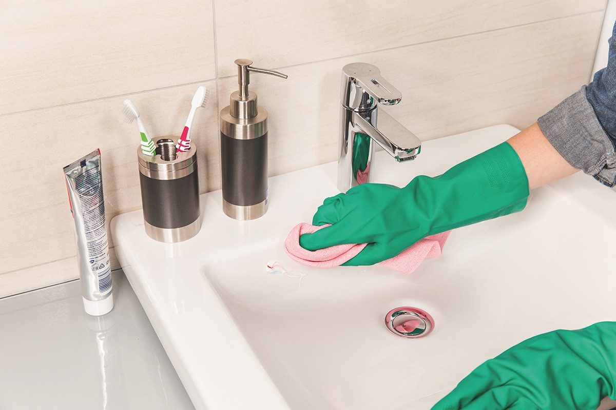 Vileda Latexhandschuhe Vileda Haushaltshandschuhe Dermo Plus Größe L günstig online kaufen