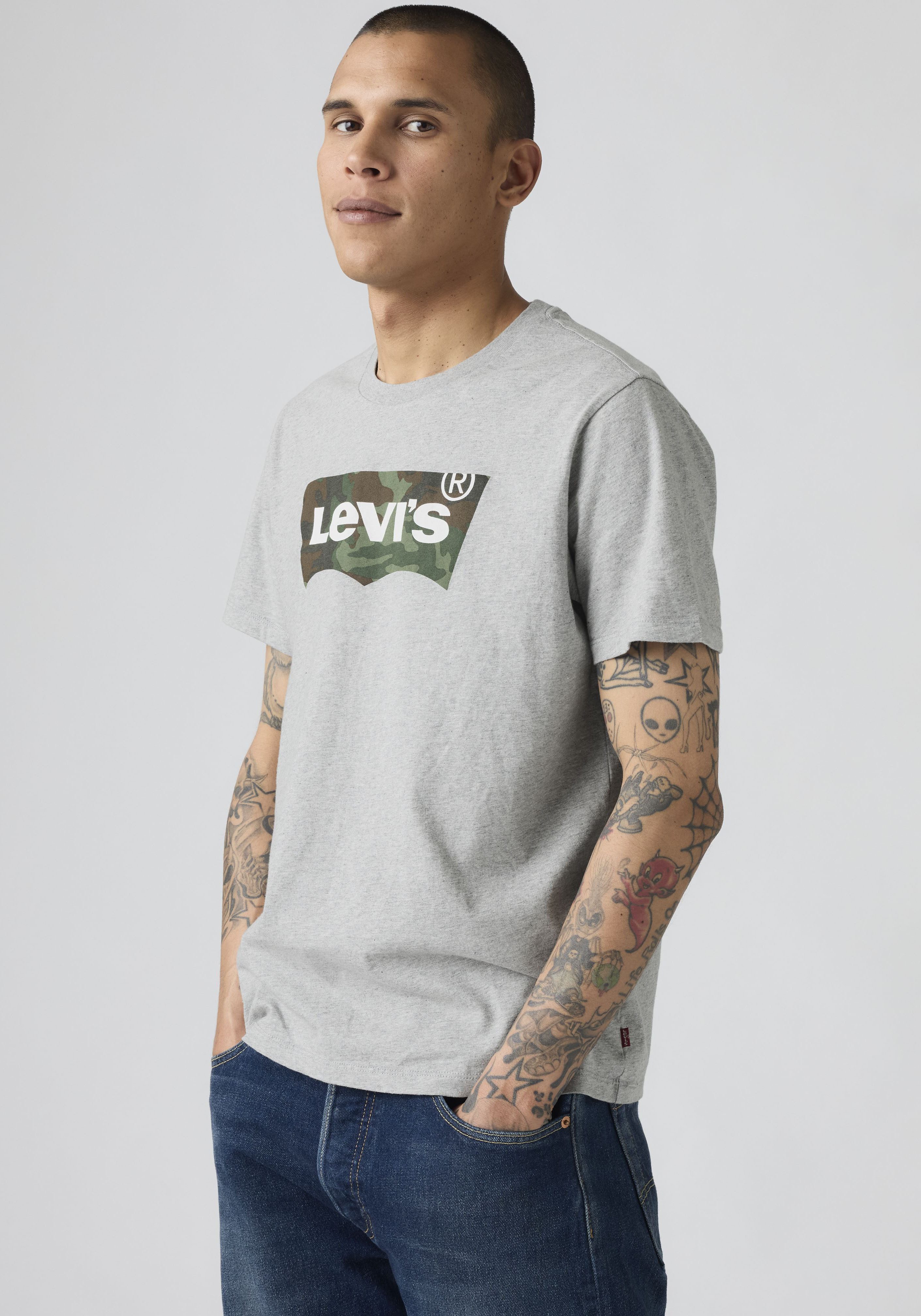 Levi's® T-Shirt Batwing Logo Tee mit Logo-Front-Print