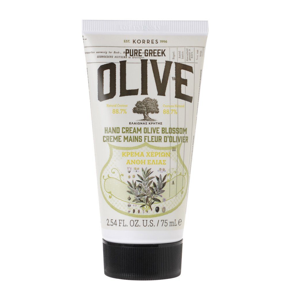 Korres Handcreme Pure Greek Olive, Olivgrün, 75 ml