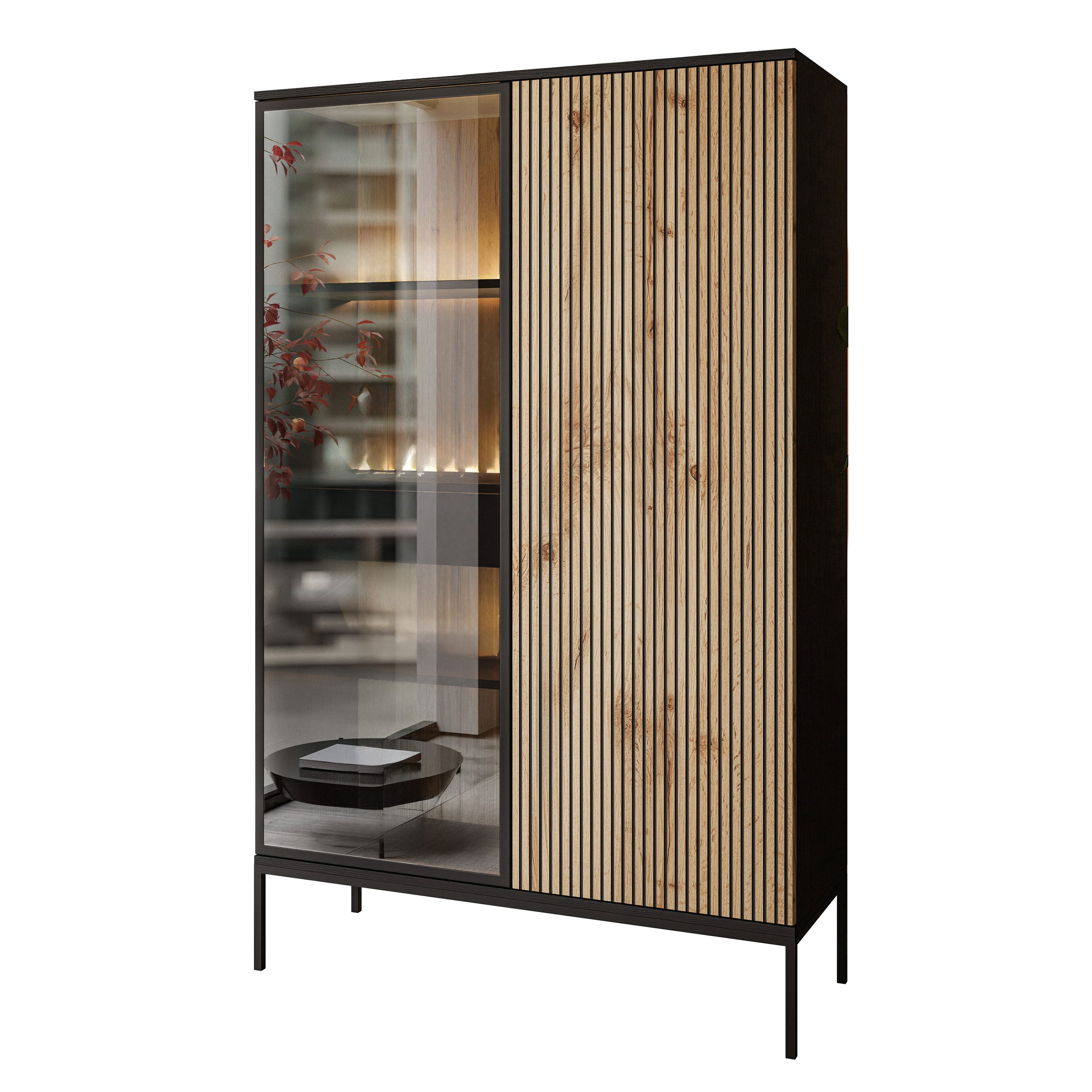 Lookway Hochschrank ECLIPSE WTSZ104 Vitrine mit günstig online kaufen