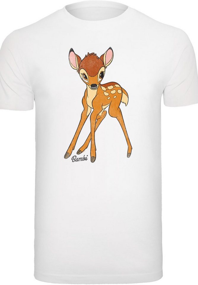 F4NT4STIC T-Shirt Herren,Premium Disney Bambi Merch,Regular-Fit,Basic,Bedruckt Classic