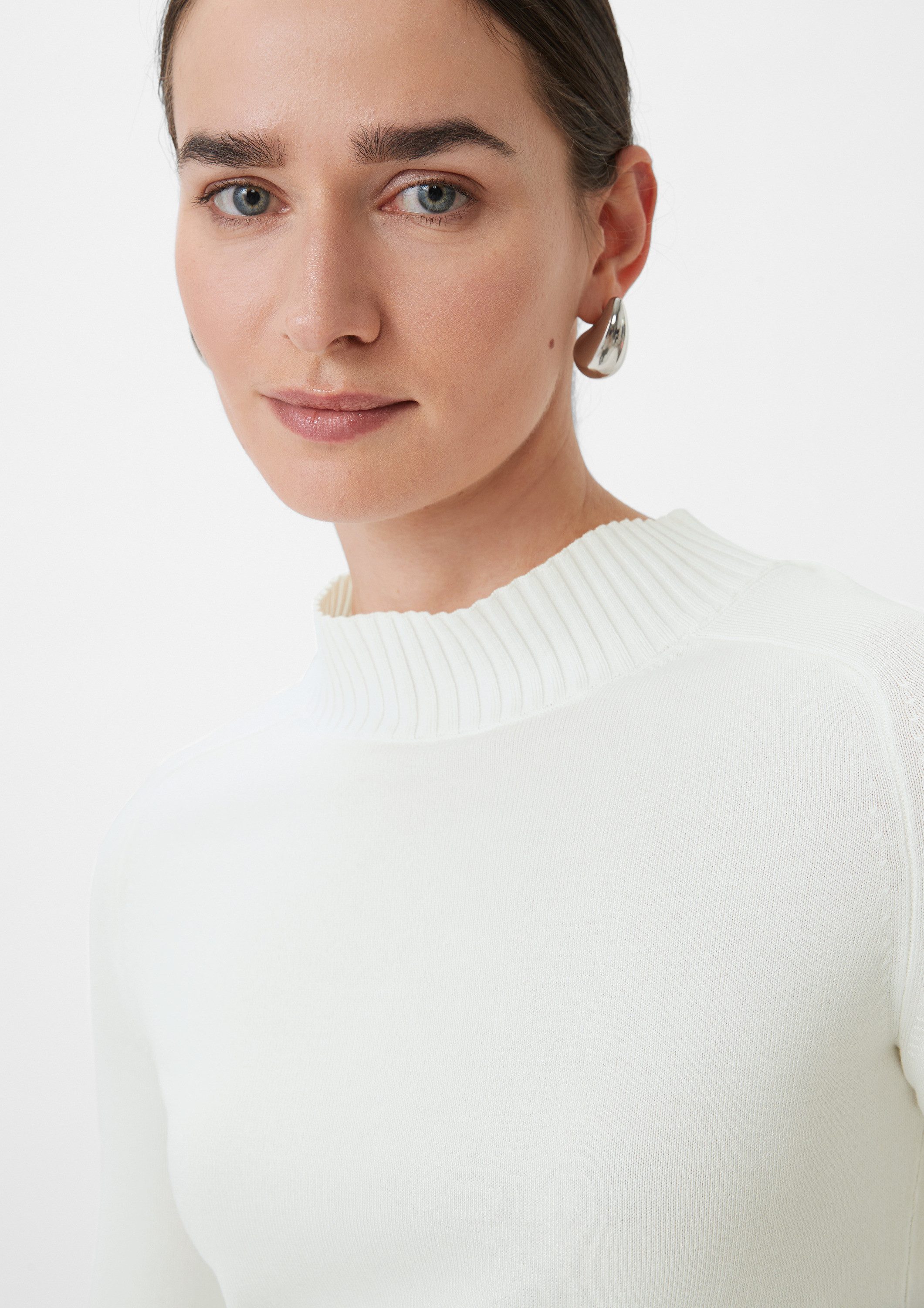 comma Longpullover Strickpullover Strickpullover aus Viskosemix