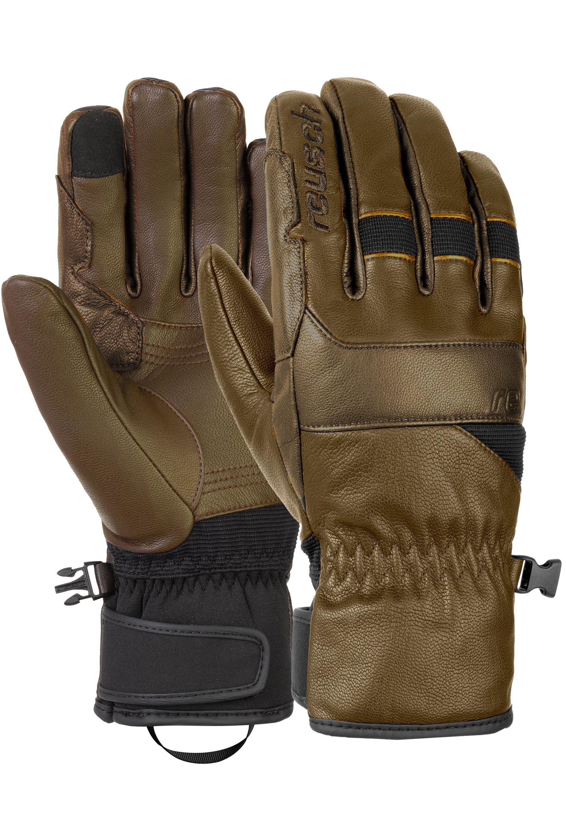 in Reusch braun sportlichem Skihandschuhe Design Corey