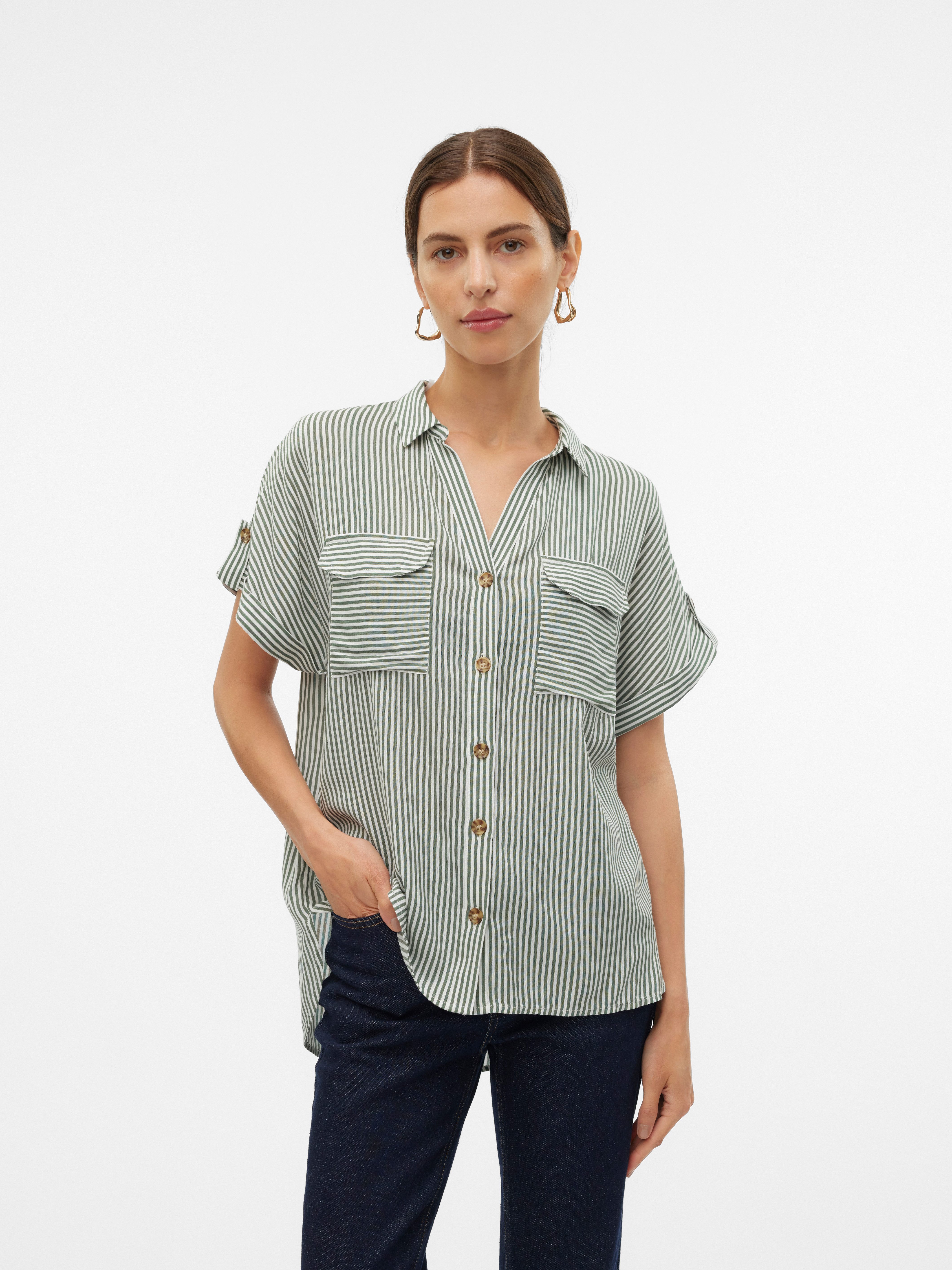 Vero Moda Hemdbluse VMBUMPY S/S SHIRT günstig online kaufen