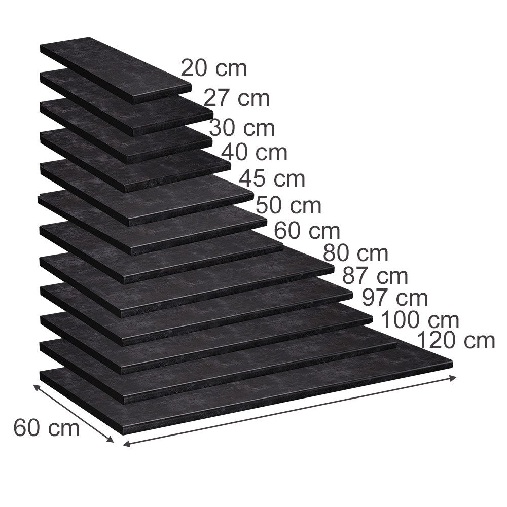 Vicco Unterschrank R-Line, Anthrazit, 20 cm (1-St)