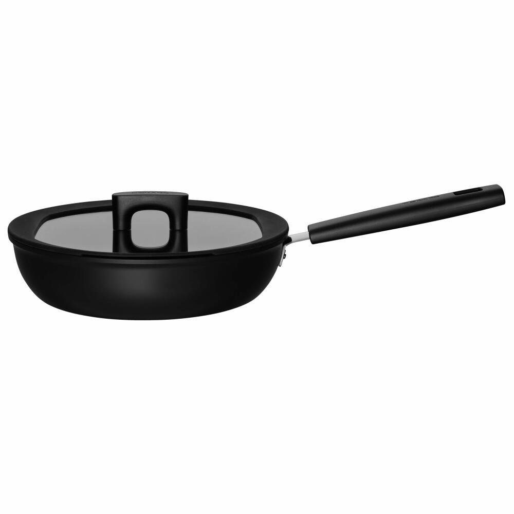 Fiskars Schmorpfanne Hard Face Schwarz 2.8 L Ø 26 cm, Aluminium