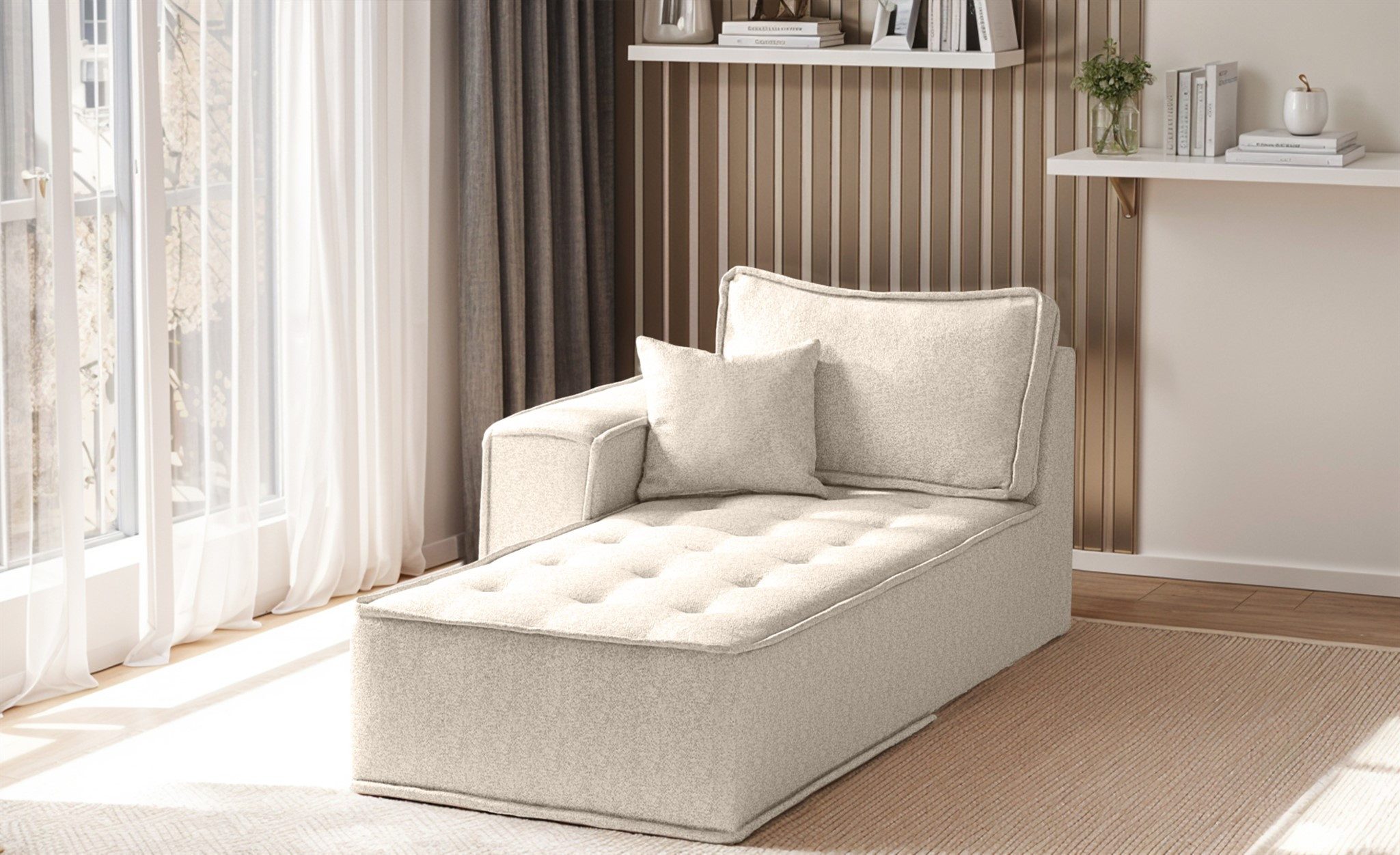 Fun Möbel Sofa Modulares Sofa SANDE Individuell konfigurieren, Einzelne Module, Sofa selbst Gestalten