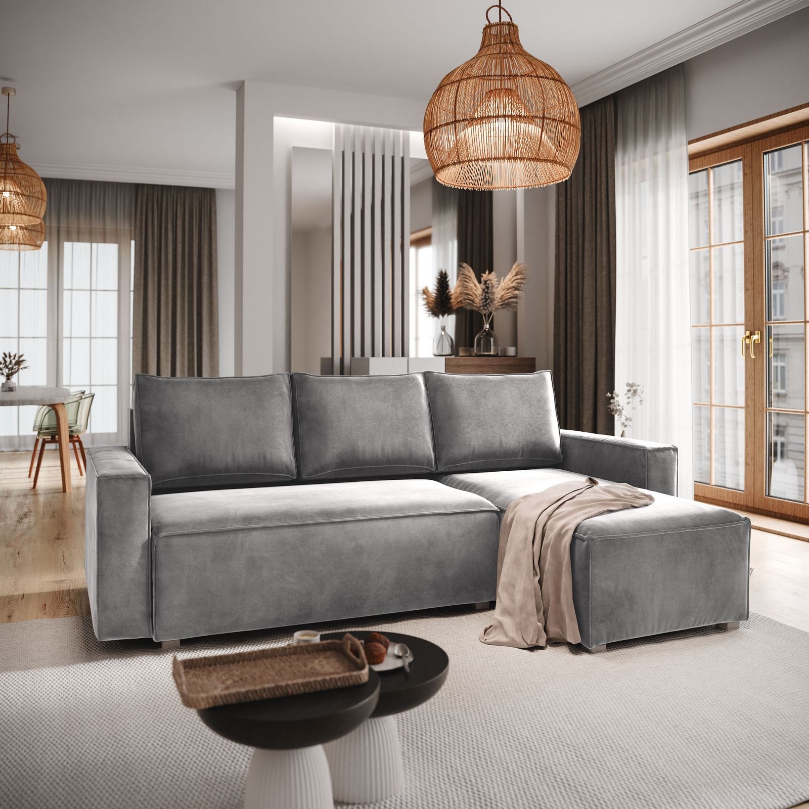 Masseno Ecksofa SILES mit Schlaffunktion L-Form, günstig online kaufen
