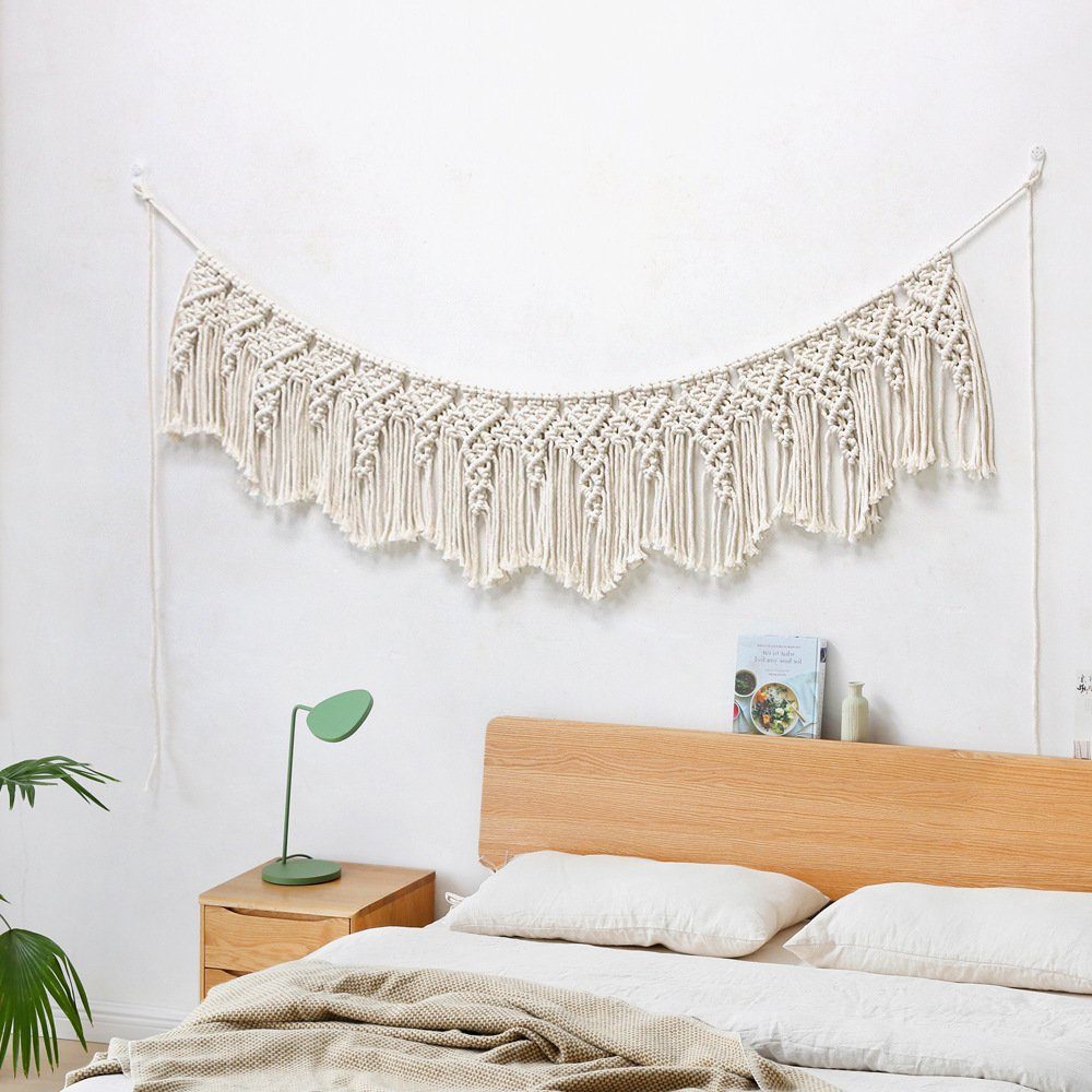 Wandbehang handgemacht Deko Wandteppich FELIXLEO Wandteppich Wanddekoration, Banner Boho