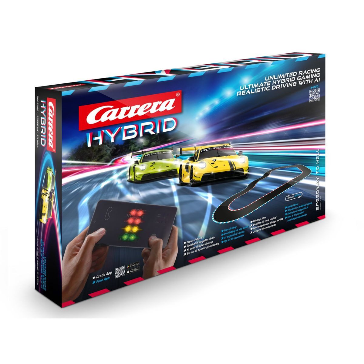 Carrera® Spielzeug-Auto Carrera HYBRID - Speedway to Hell, Rennbahn