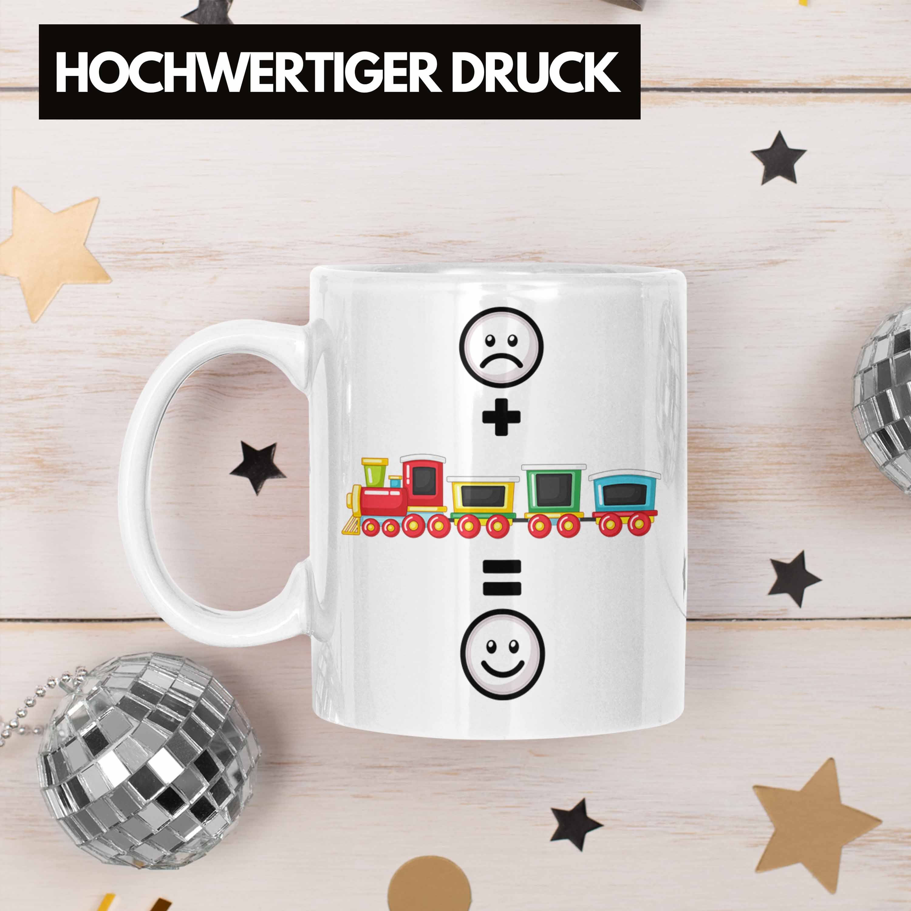 Trendation Eisenbahner Tasse Weiss :(Eisenba Tasse Geschenk Modelleisenbahn Eisenbahn für