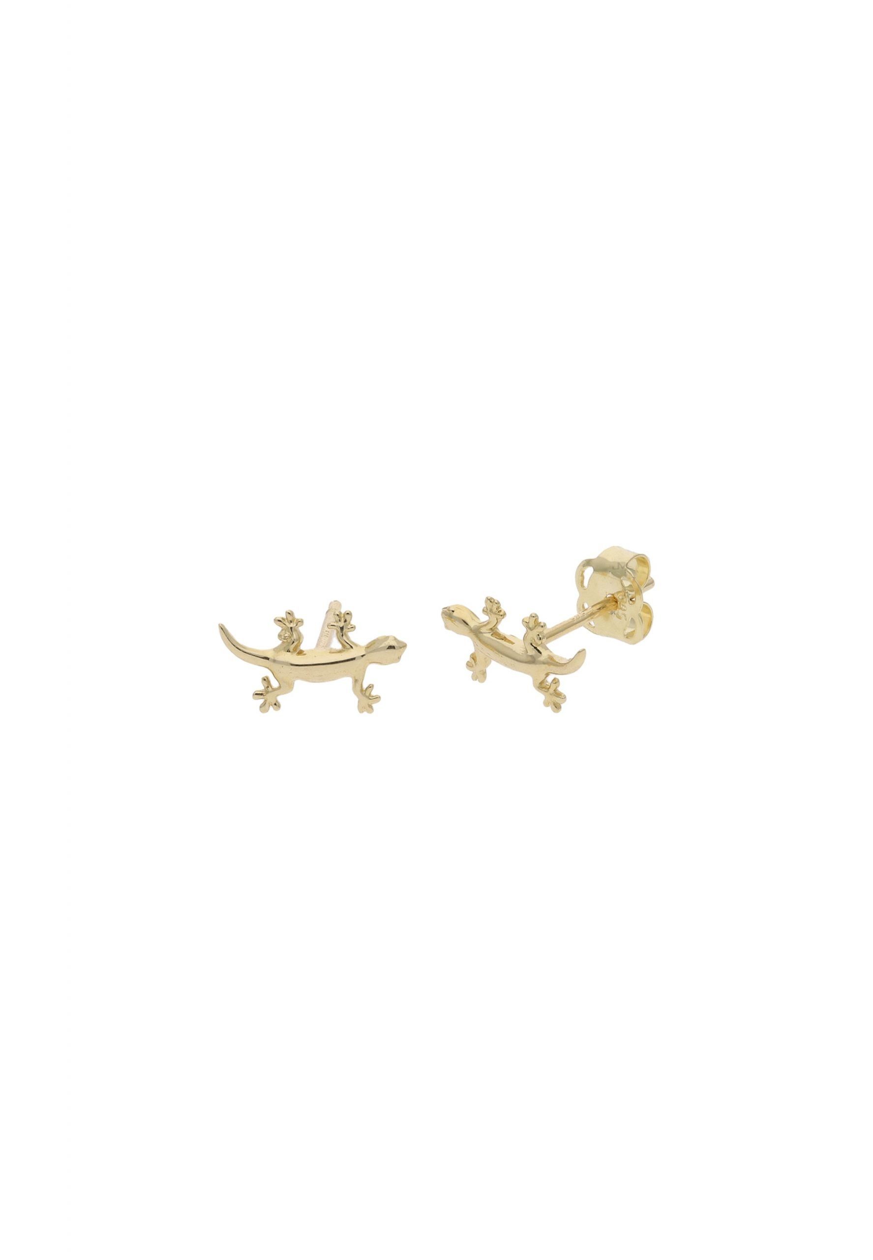 inkl. Ohrstecker Mädchen 4,8 8,4 Eidechse Schmuckschachtel Ohrringe mm (2-tlg), x Gold Paar JuwelmaLux Ohrstecker Ohrstecker 585/000, Gold