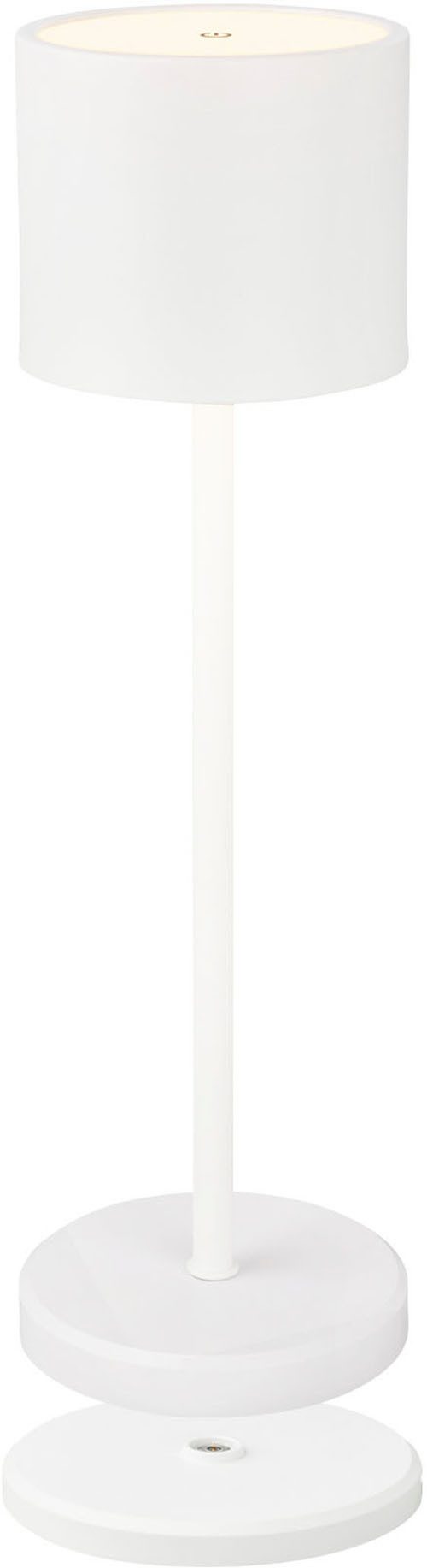 B.K.Licht Außen-Tischleuchte BK_TL1607 Akku Tischlampe mit Ladestation, 3-Stufen Touchdimmer, IP44, Dimmfunktion, LED fest integriert, …