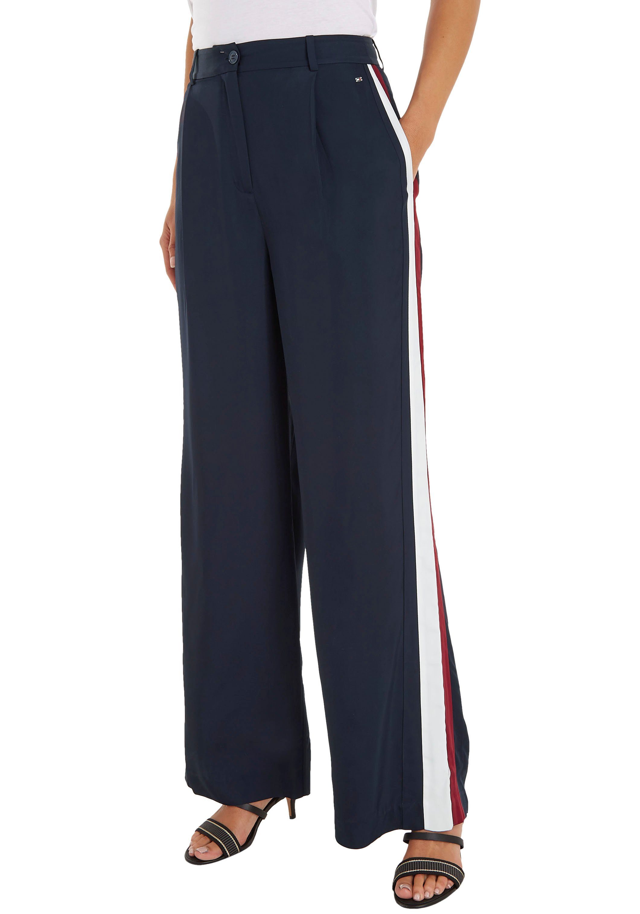 Tommy Hilfiger Curve Webhose CRV PIECED GBL STP PANTS PLUS SIZE CURVE,mit seitlichen Tommy Hilfger Global Stripe