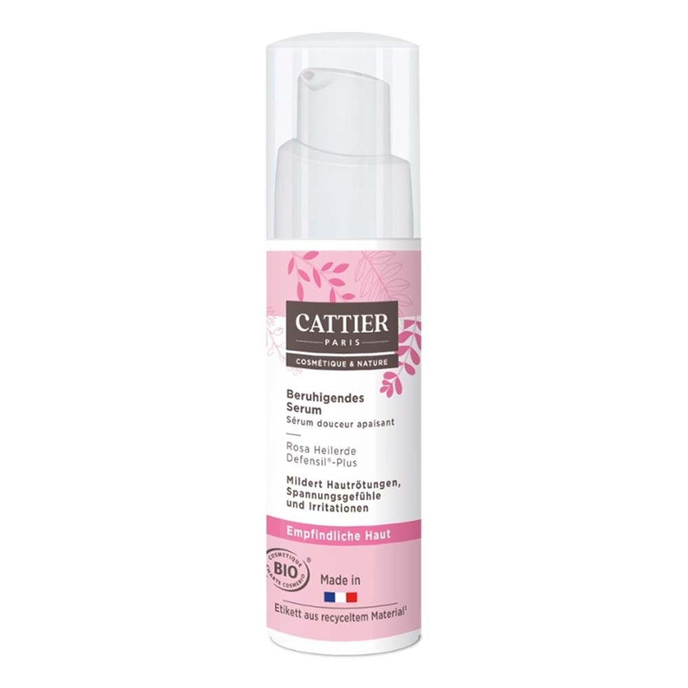 Cattier Gesichtsserum Rosa Heilerde - Beruhigendes Serum 30ml