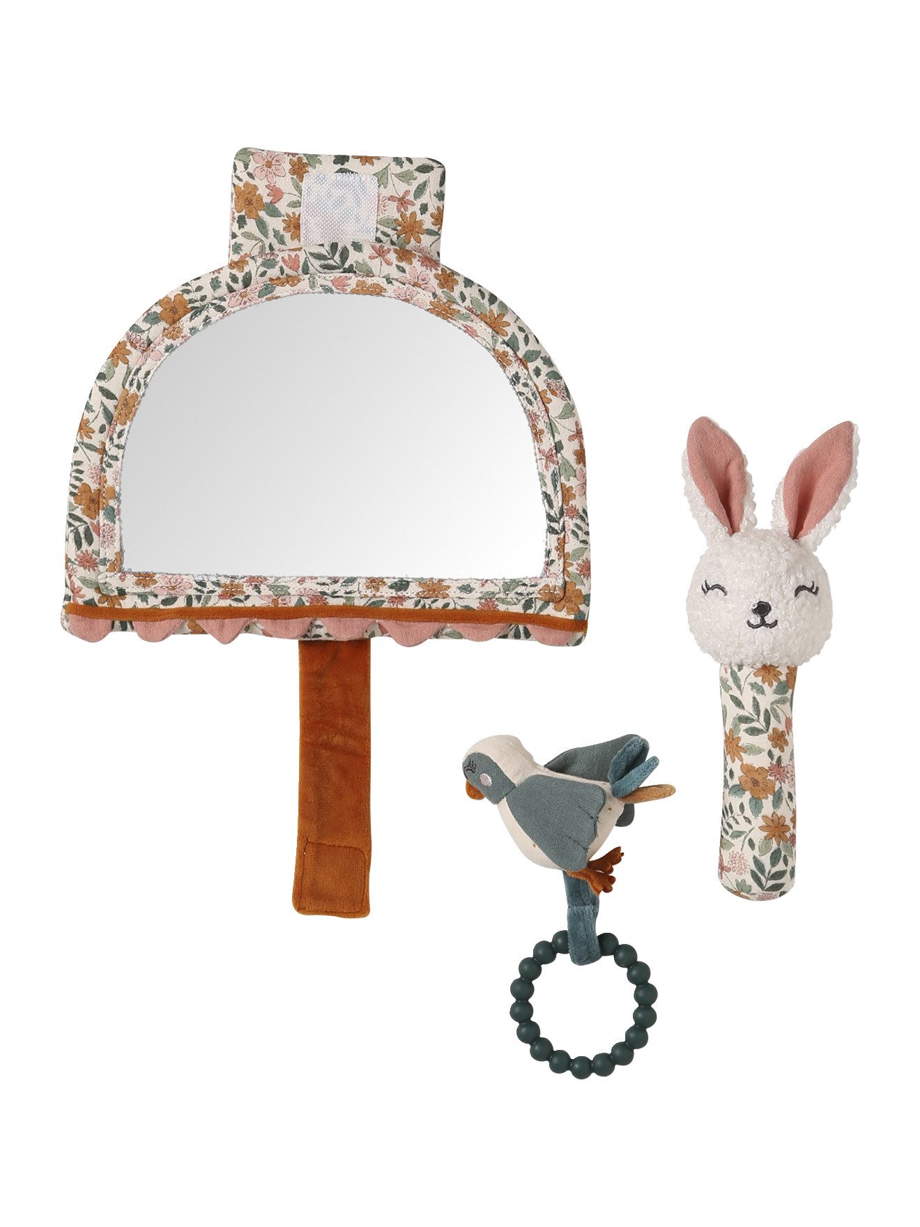 Krabbeldecke Wendbare Baby Activity-Decke RETRO FLOWER, vertbaudet