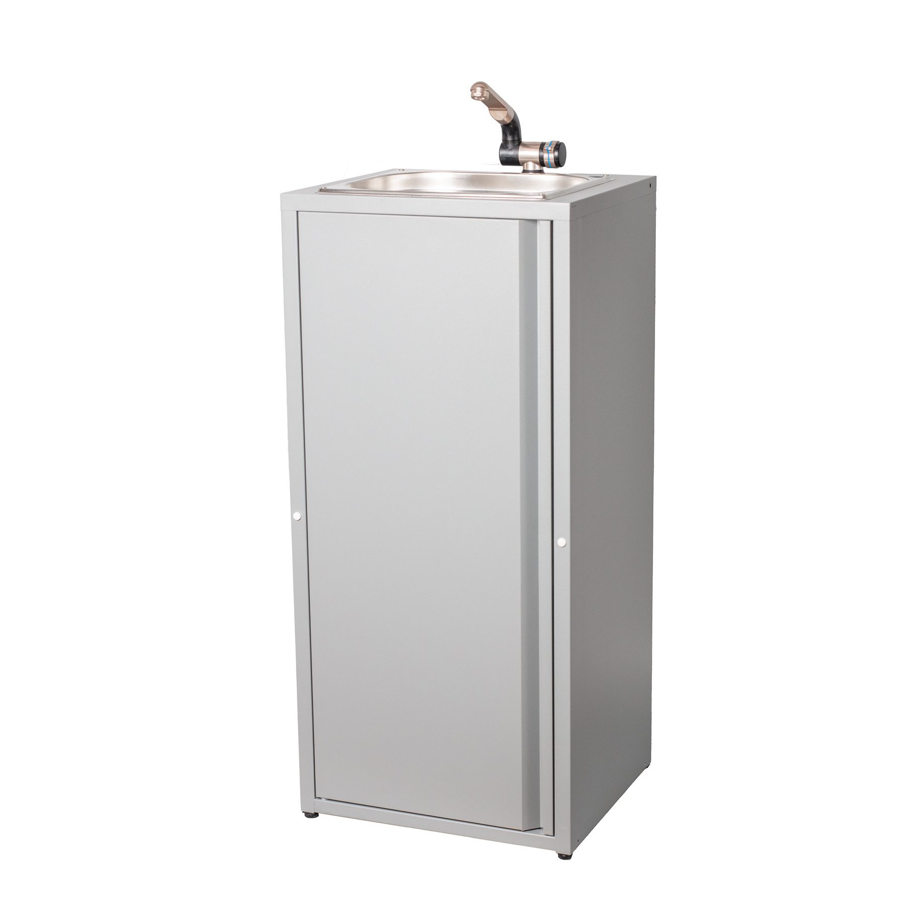 ad-ideen Waschbecken Mobiles Handwaschbecken 230V Wochenmarkt Gastro Camping Grau