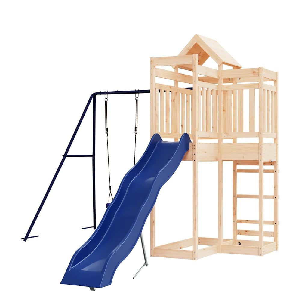 vidaXL Spielturm Spielturm Massivholz Kiefer