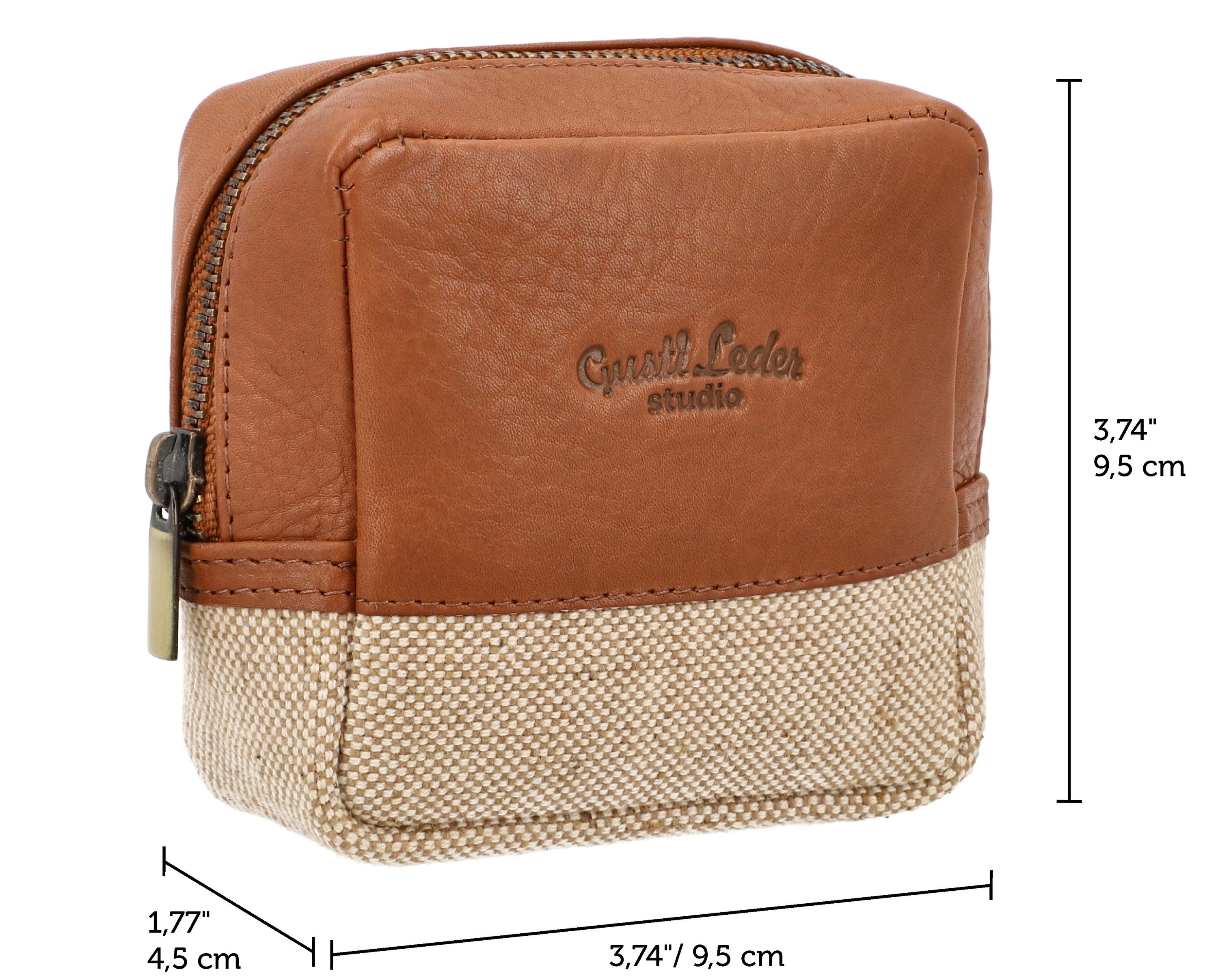 Gusti Leder Kulturbeutel Gusti Leder Waschtasche Clara (1-tlg)