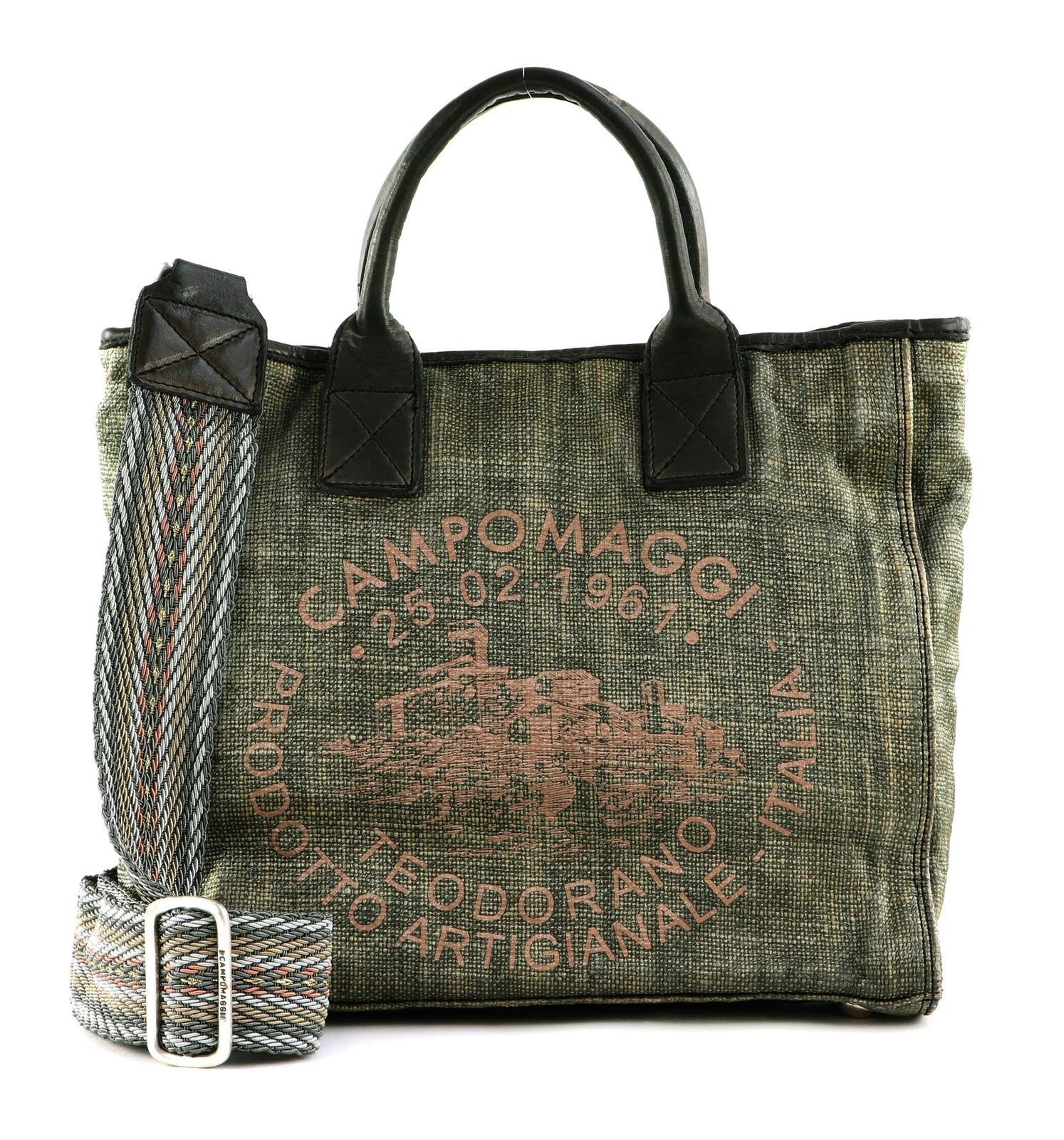 Campomaggi Handtasche Oberon Beige + T / Grigio + St.Marrone | Handtaschen