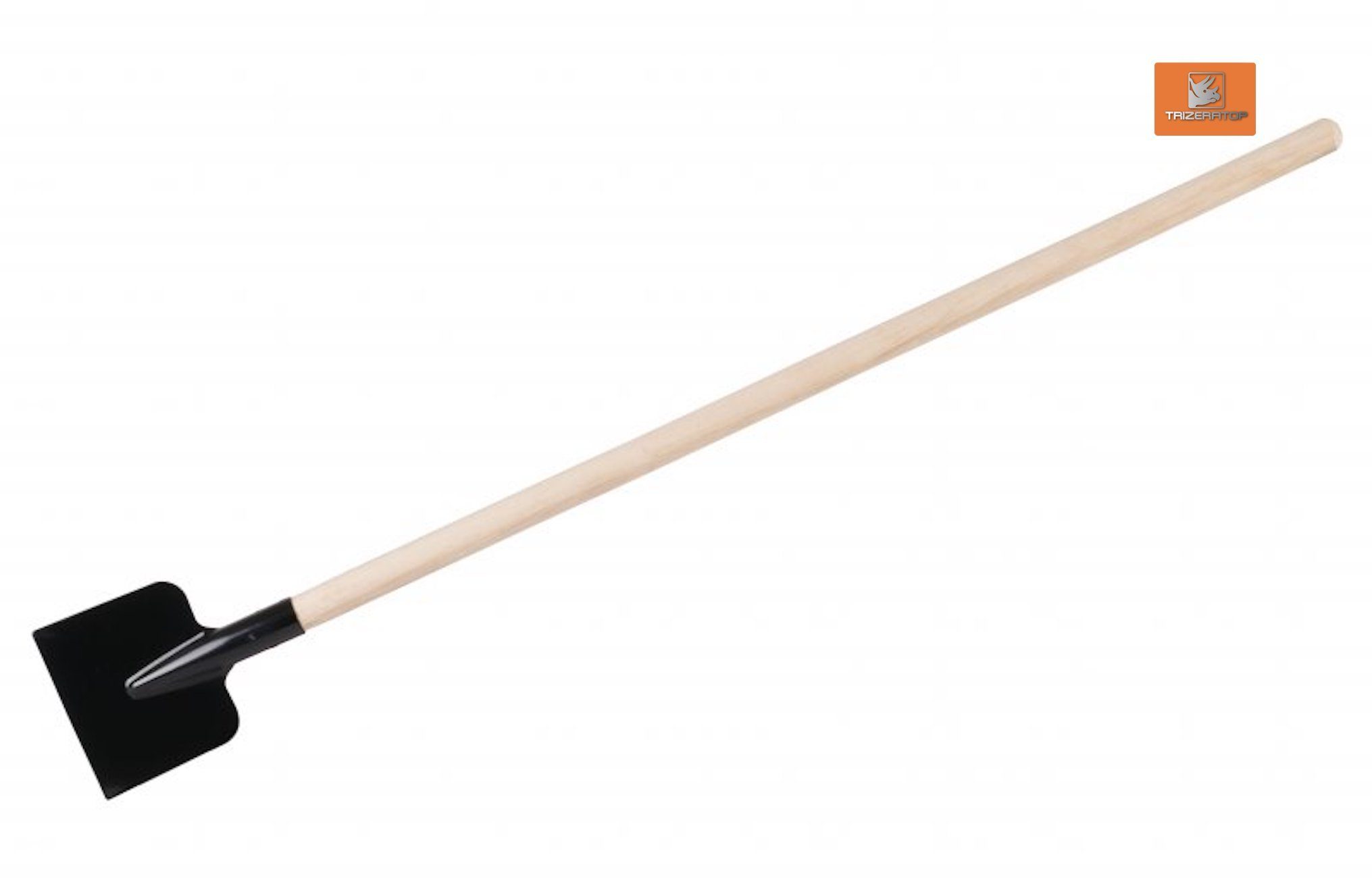 KOTARBAU® Eisschaber 15x17 Cm Verzinkt Stahl Eisstößer Holzstiel 110 Cm Eeisscharre Eishacker Eisstösser Gartengeräte Stoßscharre Bodenschaber Unkraut
