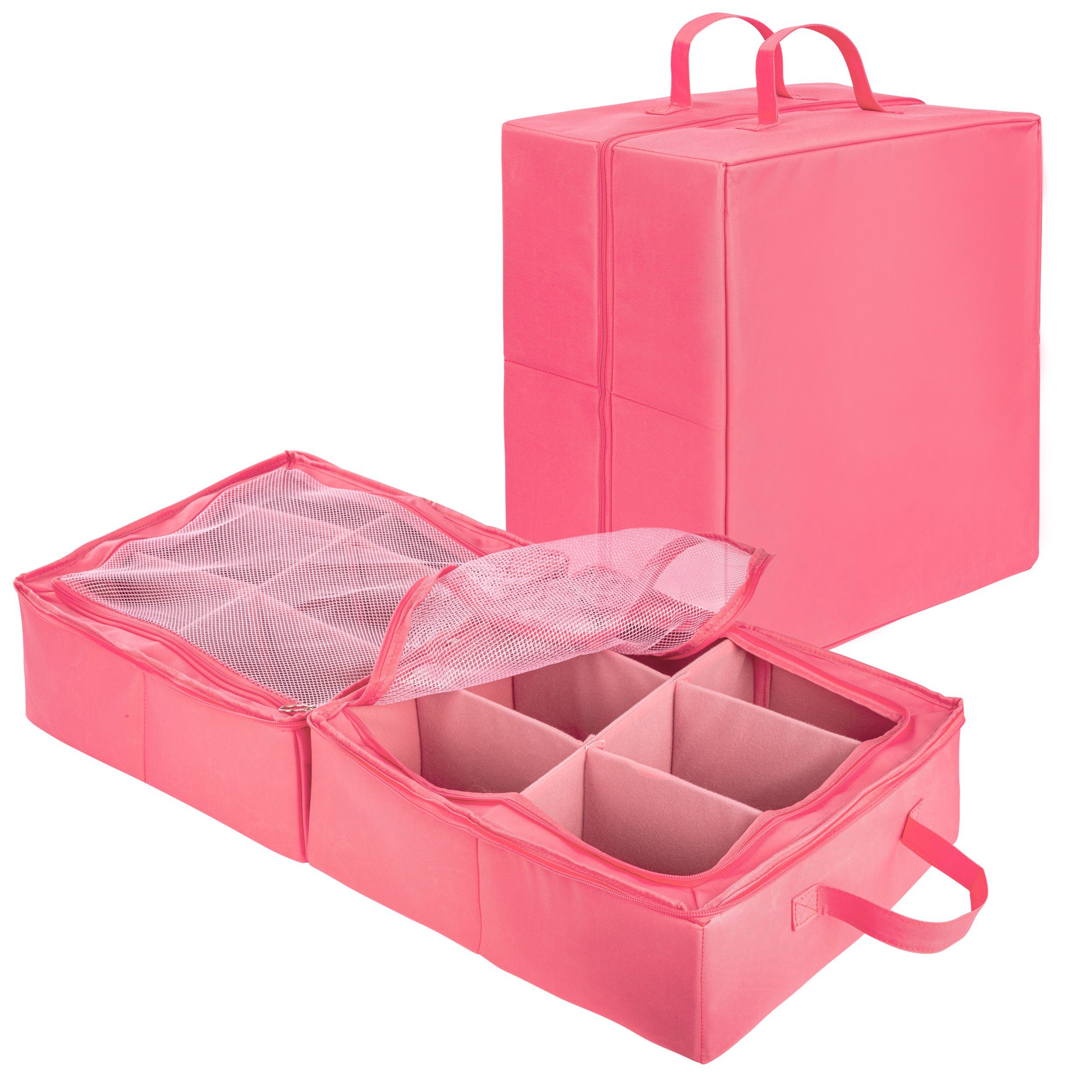 ONVAYA Organizer Aufbewahrungsbox, Aufbewahrungstasche Multifunktions-Organizer, rosa