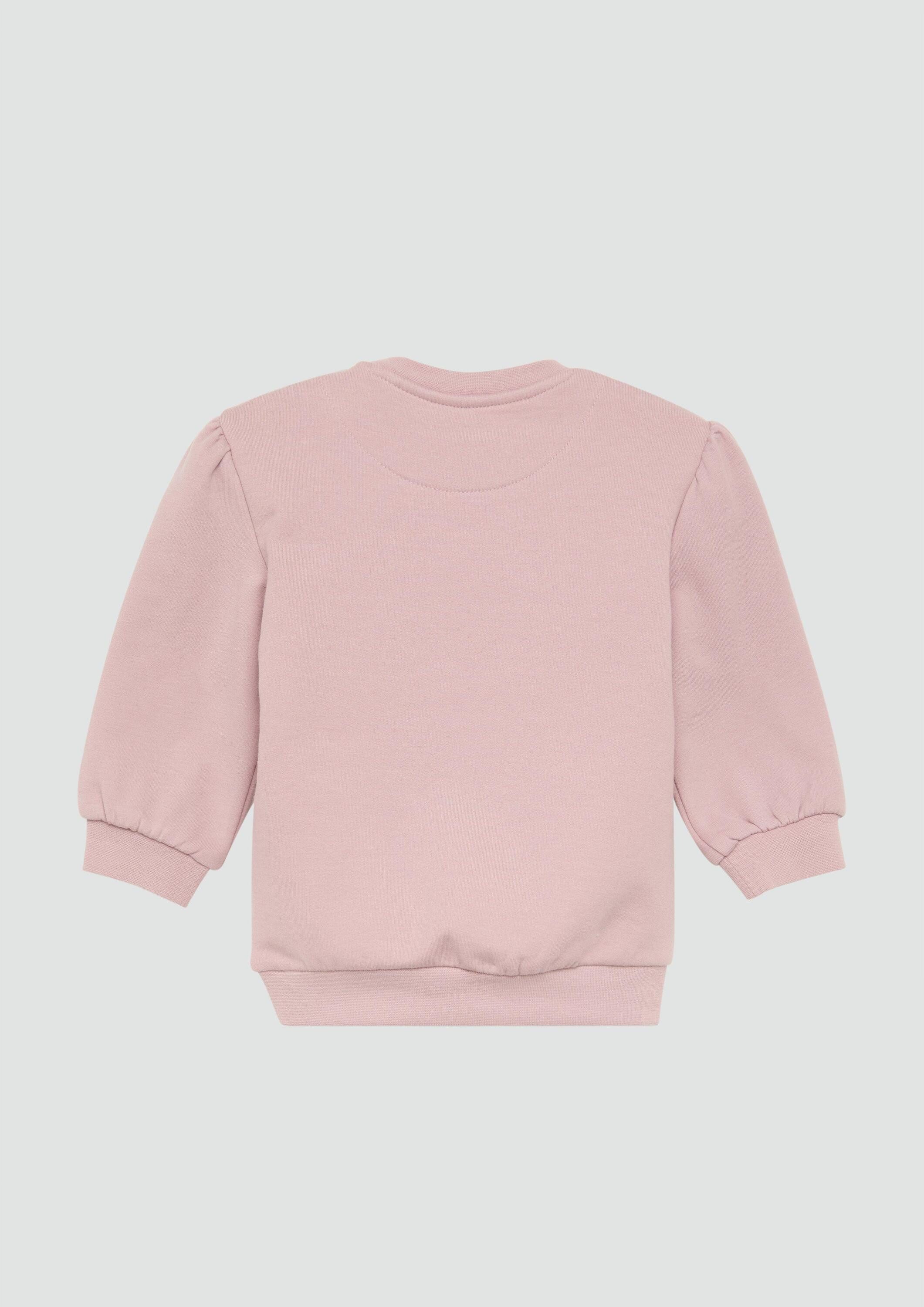 s.Oliver Sweatshirt Sweatshirt Kuscheliges Sweatshirt mit Glitzer-Art-Print – Bild 2 von 2