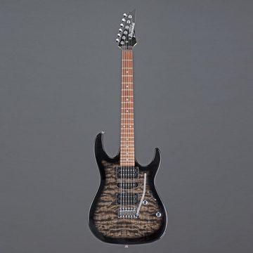 Ibanez E-Gitarre, Gio GRX70QA-TKS Transparent Black Sunburst - E-Gitarre