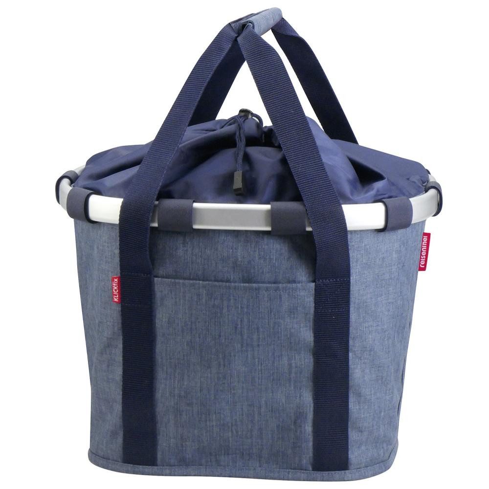 Asista Fahrradkorb KLICKfix Bikebasket Reisenthel twistblue Fahrradkorb 28x26x35 cm - Abn