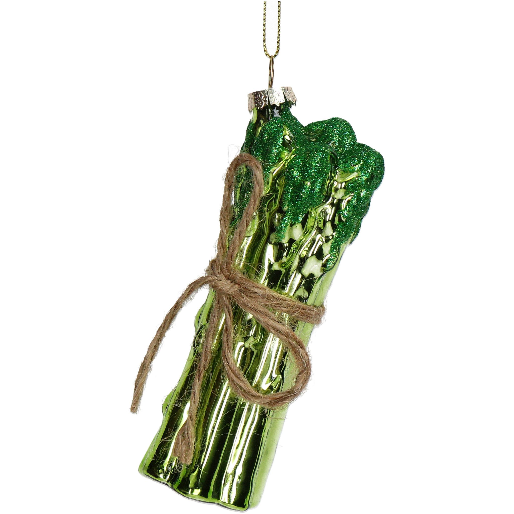 HD Collection Christbaumschmuck, Christbaumschmuck Glas 12cm Grünspargel Fi günstig online kaufen