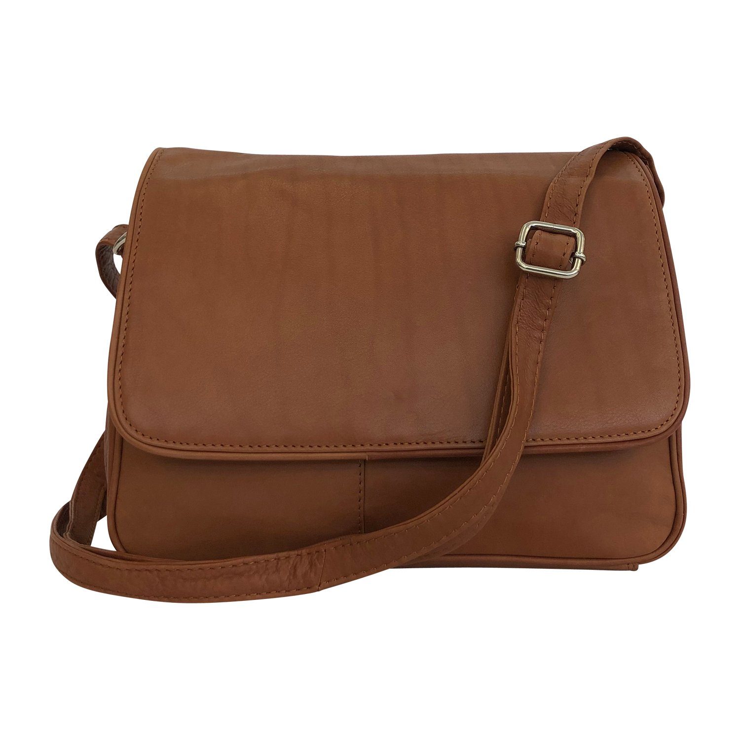 Cinino Handtasche C09102, Echt Ledertasche mit praktischer Einteilung