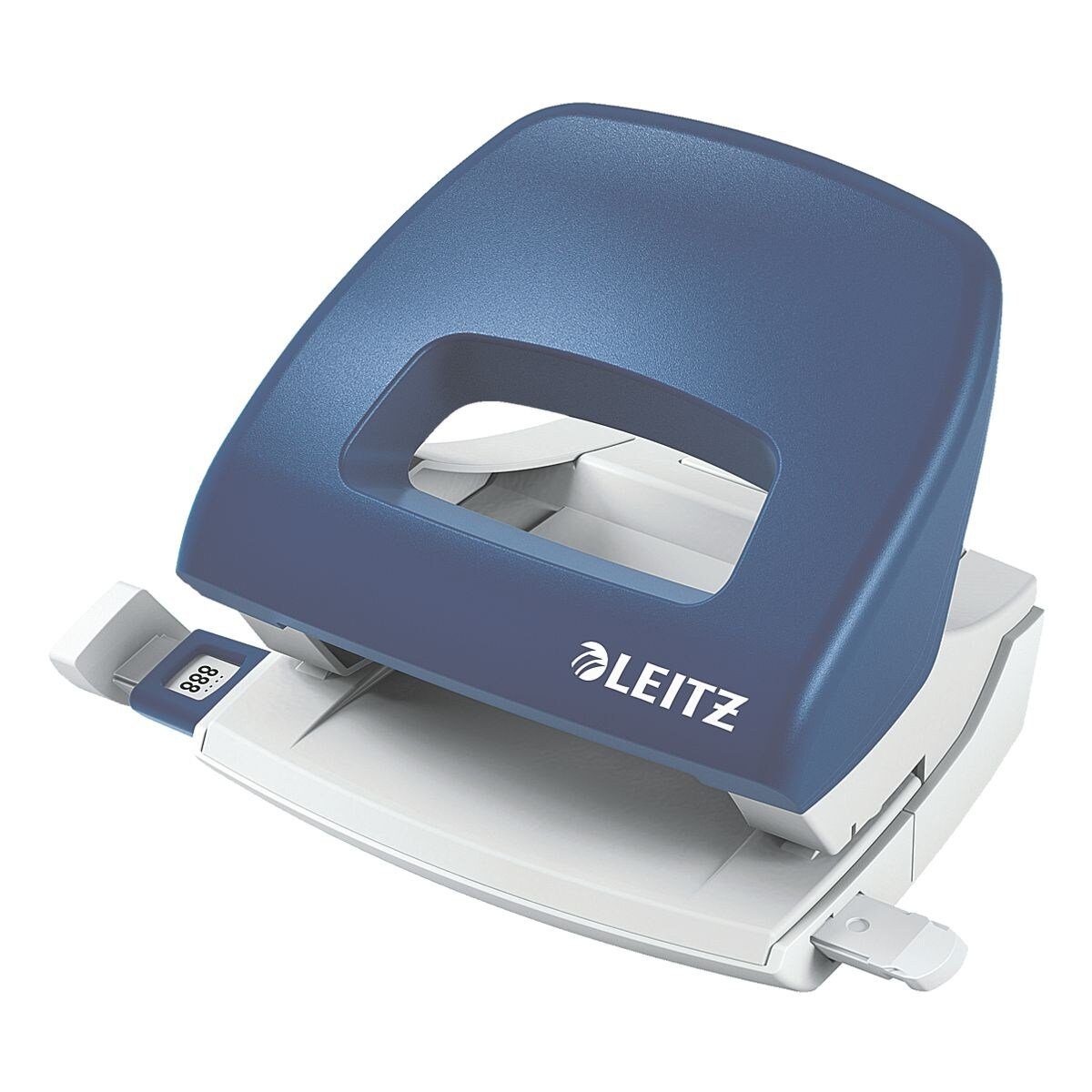 LEITZ Lochstanzer 5038 NeXXt, 2-fach bis 16 Blatt, für A4, A5, A6, 8x8x8 cm, US, Folio