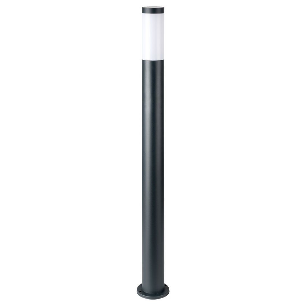 GLOBO LIGHTING LED Außen-Stehlampe, Leuchtmittel inklusive, Warmweiß, Außen Steh Leuchte ANTHRAZIT Garten Weg Beleuchtung