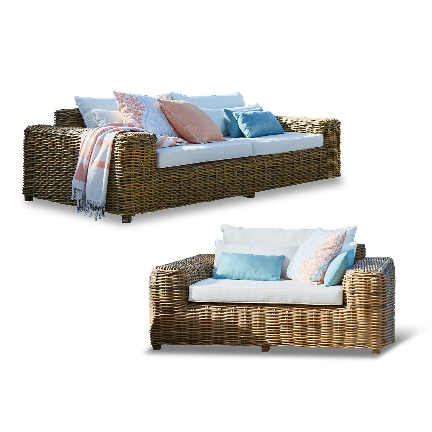 Mirabeau Sitzgruppe Sitzgruppe Camas braun/creme