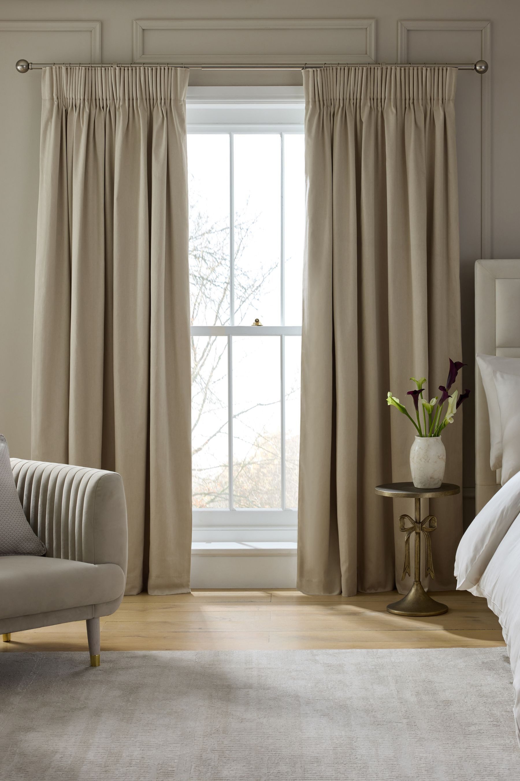 Next Verdunkelungsvorhang Lichtundurchlässige Thermo-Faltenvorhänge (2 St)