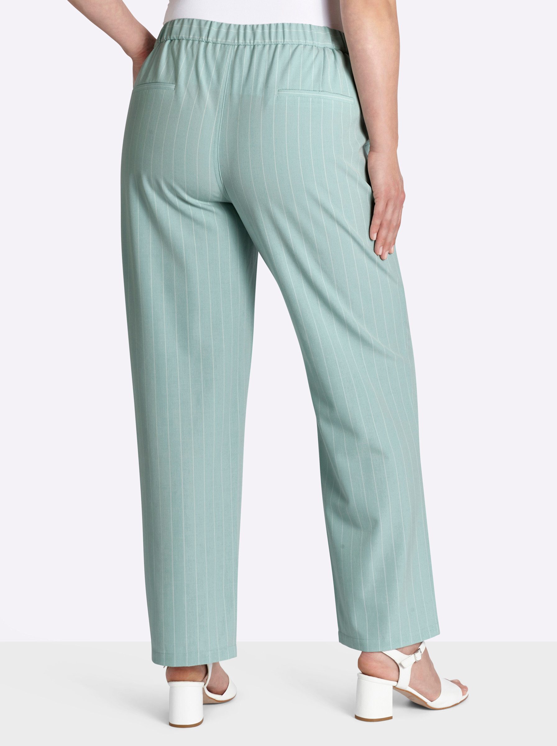 Sheego Jerseyhose Hose lang normal günstig online kaufen
