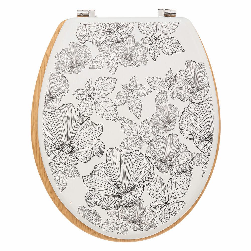 5five Simply Smart WC-Sitz Black Flora günstig online kaufen
