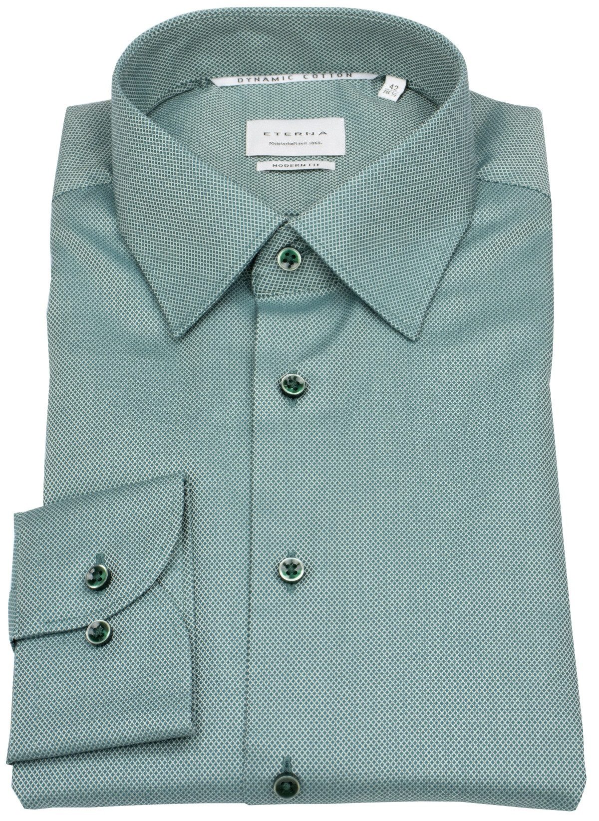 Eterna Businesshemd Modern Fit leicht tailliert bügelfrei Kentkragen günstig online kaufen