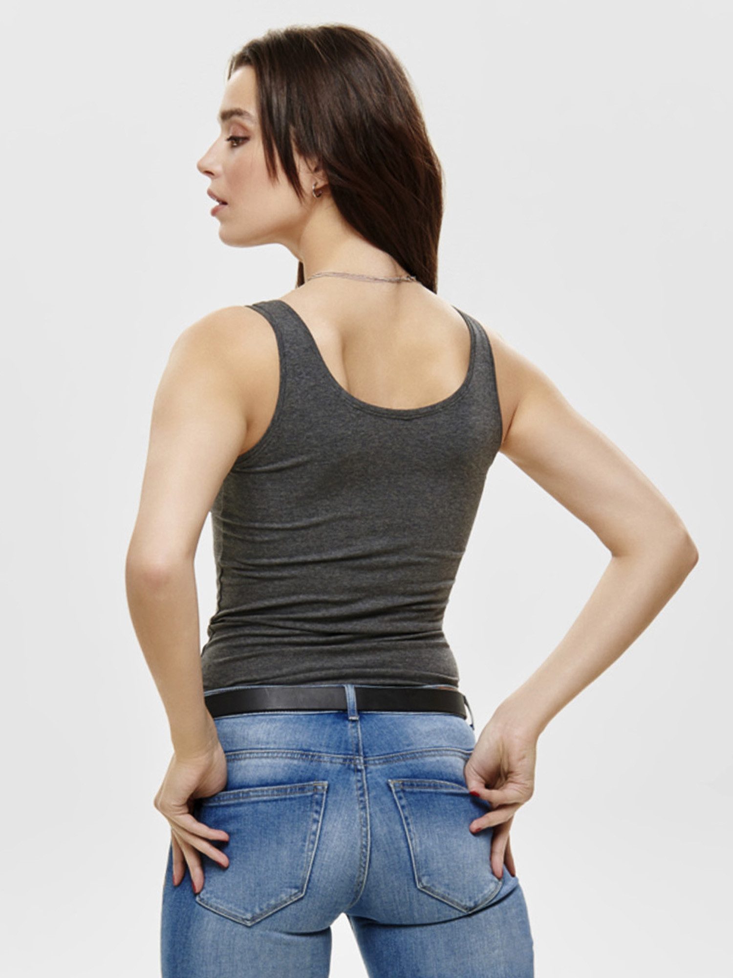 ONLY Tanktop Live Love (3-tlg) Lange Tops, elastische Baumwollqualität – Bild 3 von 5