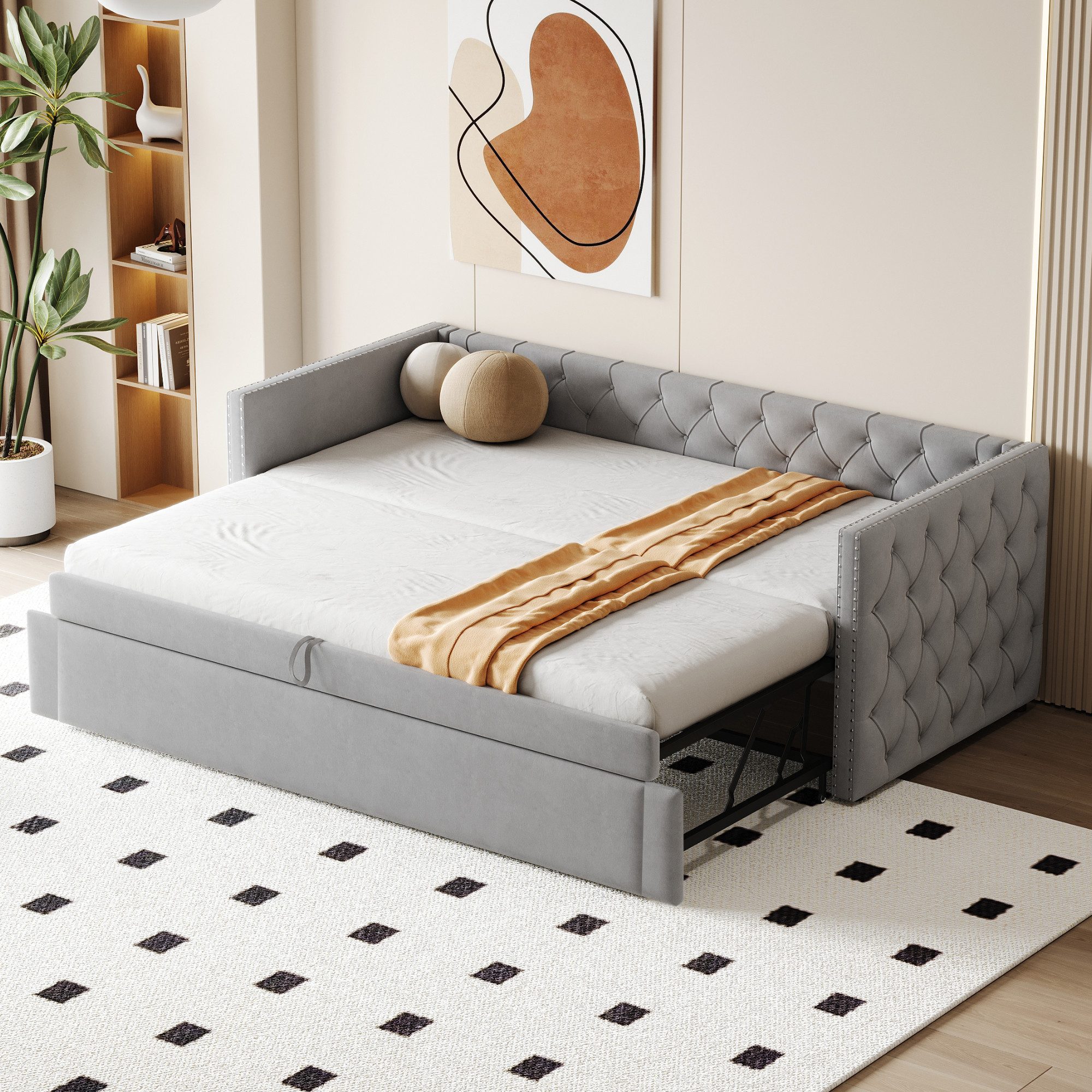 Flieks Daybett, Tagesbett Schlafsofa mit Unterbett günstig online kaufen