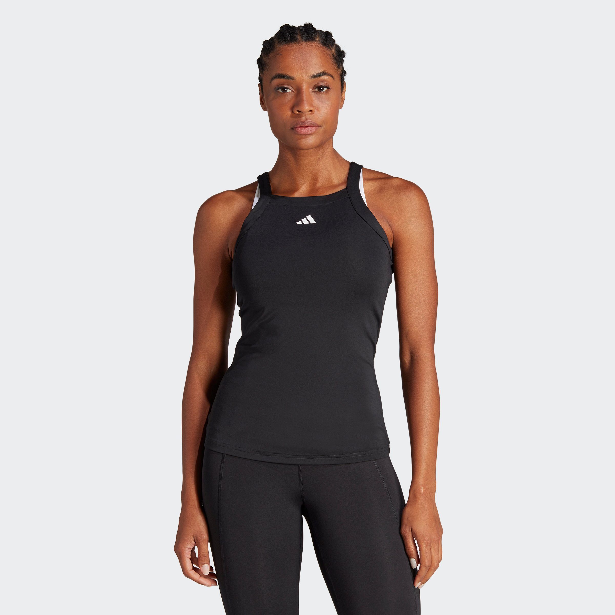 adidas Performance Tanktop AEROREADY TRAIN ESSENTIALS MINIMAL BRANDING Black / White