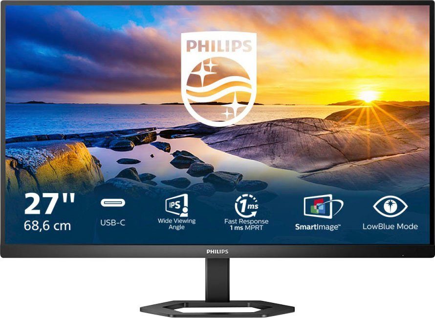 Philips 27E1N5300AE LCD-Monitor (68,6 cm/27 ", 1920 x 1080 px, Full HD, 1 ms Reaktionszeit, 75 Hz, IPS)
