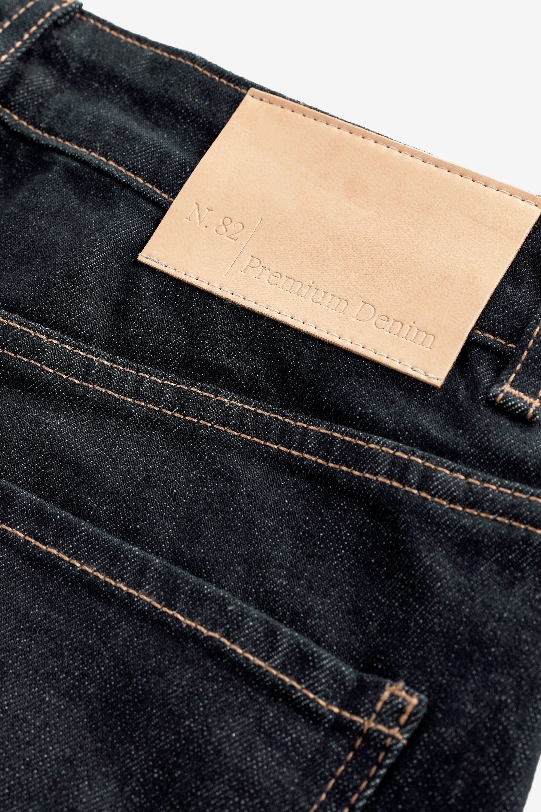 Next Straight-Jeans Premium Jeans geradem Fronttasche und (1-tlg) mit Bein